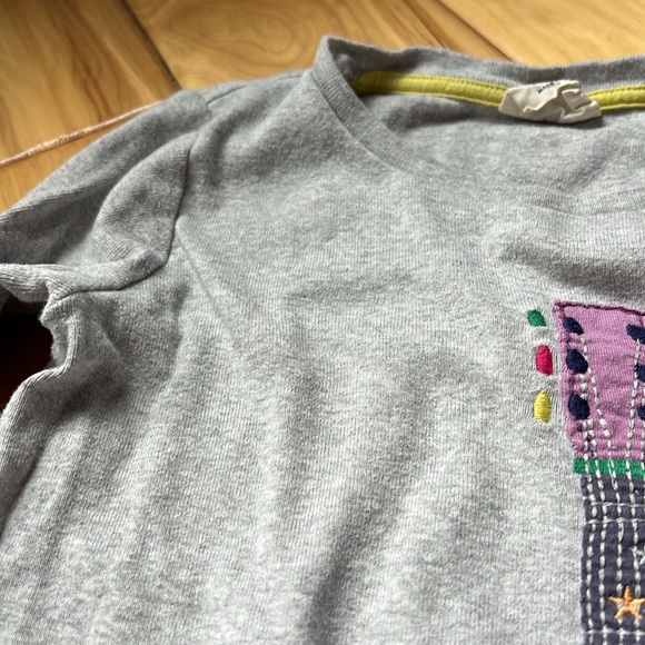 Mini Boden Sz. 5-6 Guitar Appliqué Long Sleeve T-shirt - Picture 5 of 7